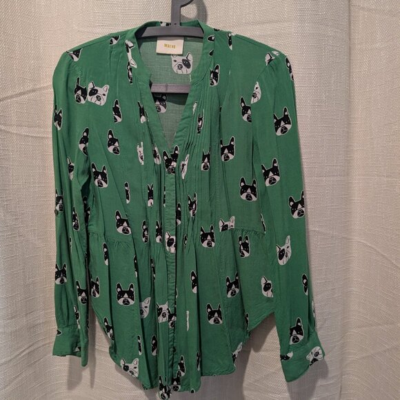 Maeve Green frenchie blouse size 4 - Picture 2 of 3
